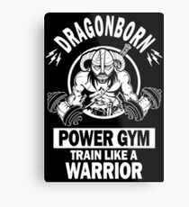 Dragonborn Power Gym Metal Print
