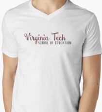 Virginia Tech School of Education Men's V-Neck T-Shirt