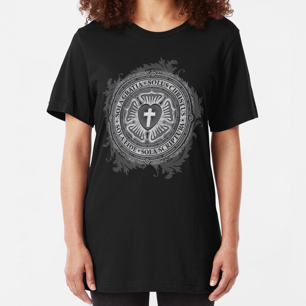 Luther Rose Christian Luther Seal Slim Fit T-Shirt