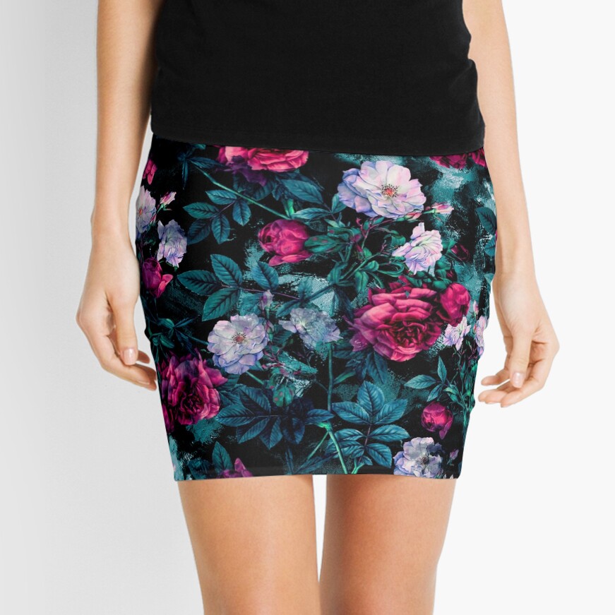 RPE FLORAL ABSTRACT III Mini Skirt