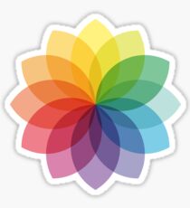 Abstract colorful flower design Sticker