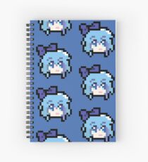 Pixel Cirno Spiral Notebook