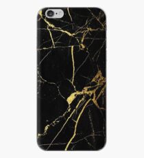 Black and Gold Marble iPhone Case