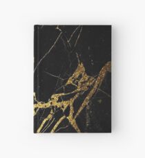 Schwarz und Gold Marmor Notizbuch