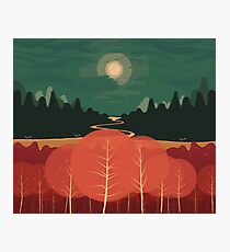 Midday Mountains Photographic Print