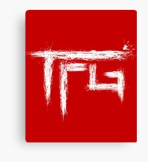 TFG brush white Canvas Print
