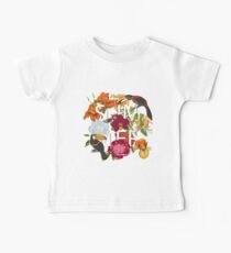 Floral and birds toucans Baby Tee