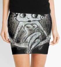 Betty Boop negative Scribble Mini Skirt