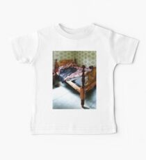 Long Sleeved Dress on Bed Baby Tee