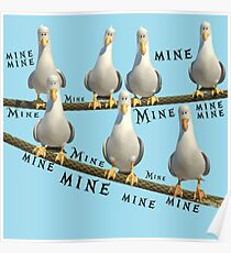 Póster ¡Mía! Gaviotas de Finding Nemo