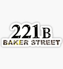 221B Baker Street Sticker