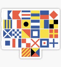 Nautical Flags Sticker
