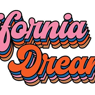 Artwork thumbnail, California Dreamin' Retro Logo by BestTshirtCo