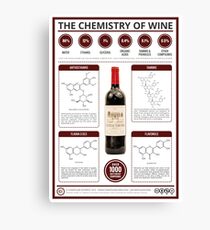 The Key Chemicals in Red Wine Canvas Print