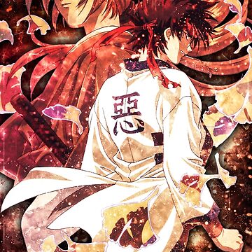 Himura kenshin - Kenshin manga Sticker by ArtSellerWorker