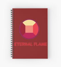 Eternal Flame - Ruby from Steven Universe Spiral Notebook