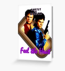 Brock and Chest- Feel the Heat Greeting Card
