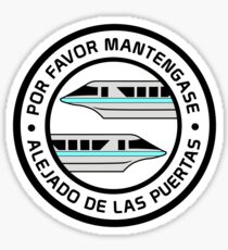 MonorailPorFavorTeal Sticker