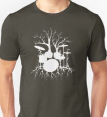 Camiseta ajustada "Live the Beat to the Tempo of Creation" ~ drum tree art, version1