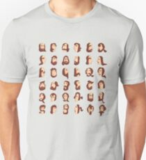 ARMENIAN BEARD ALPHABET ILLUSTRATIVE TYPOGRAPHY Unisex T-Shirt