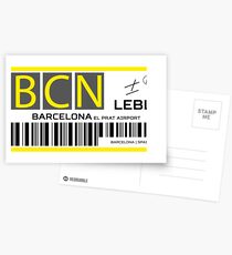 Destination Barcelona Airport Postcards