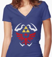 Hylian Shield - Legend of Zelda Women's Fitted V-Neck T-Shirt
