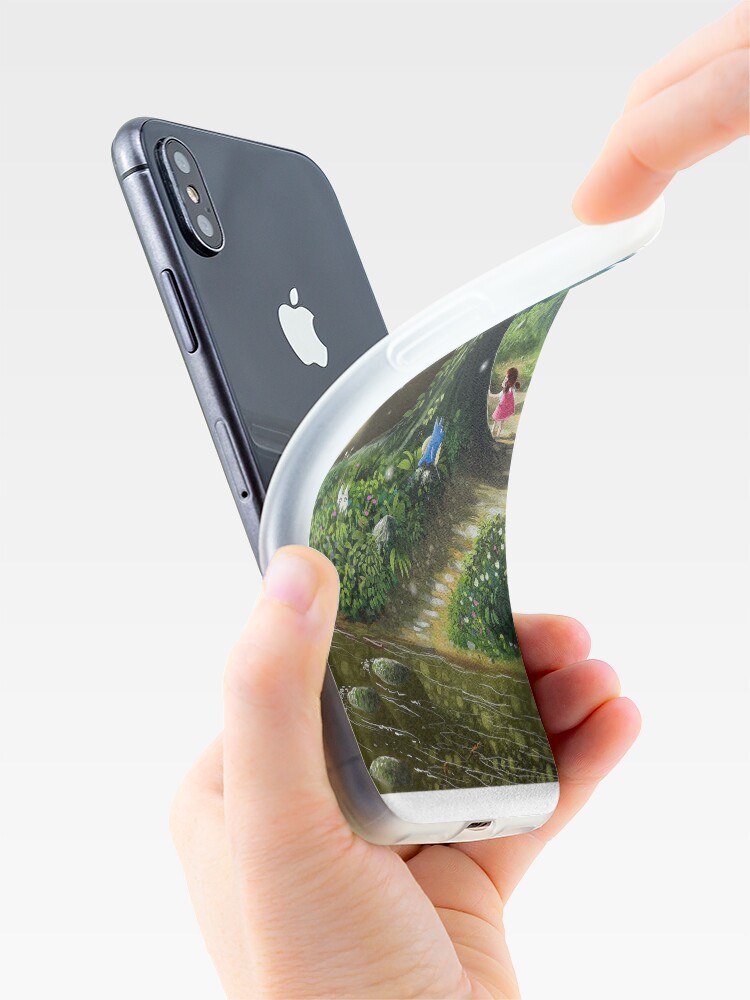 Vista alternativa de Funda y vinilo para iPhone Totoro and Mei