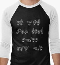 ASL (American Sign Language) Tshirt -If you can read this ... Men's Baseball ¾ T-Shirt