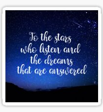 Stars Who Listen Sticker