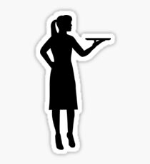 Waitress server Sticker