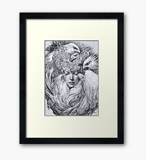 Fairy fairy with white hawks Framed Print