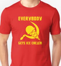 Everybody Gets Ice Cream - Yellow Unisex T-Shirt