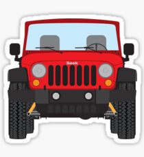 Jeep Wrangler (red) Sticker
