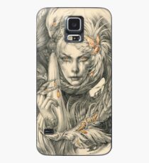 Lady with hawks and amber jewelry Case/Skin for Samsung Galaxy