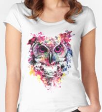 Owl Women's Fitted Scoop T-Shirt