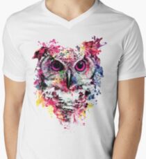 Owl Men's V-Neck T-Shirt