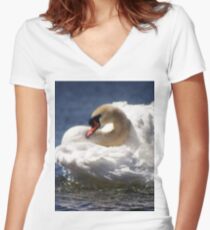 Abot! Women's Fitted V-Neck T-Shirt
