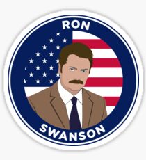 Ron Swanson - Parks and Rec Sticker