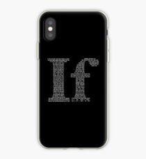 If poem | White iPhone Case