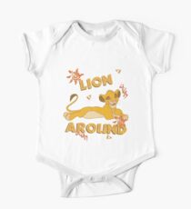 Body de manga corta Simba - Rey León - León alrededor