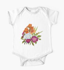 Floral Graphic Design One Piece - Short Sleeve