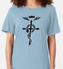 Fullmetal Alchemist Flamel - Black Slim Fit T-Shirt