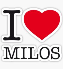 I ♥ MILOS Sticker