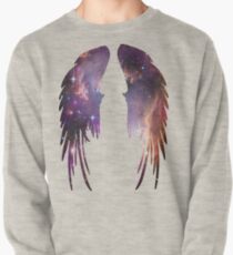 Engels-Rosa-Galaxie-Flügel Sweatshirt