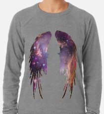 Engels-Rosa-Galaxie-Flügel Leichter Pullover