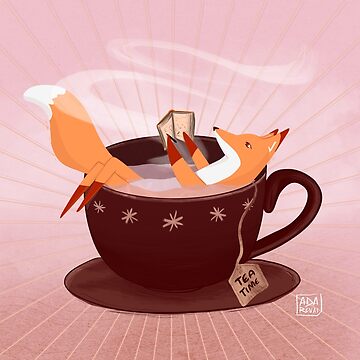 Artwork thumbnail, Fox tea time by adarovai