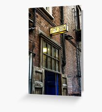 stage door Greeting Card