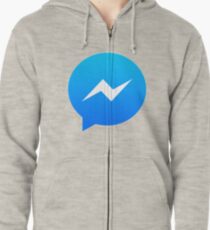 Facebook messenger logo Zipped Hoodie