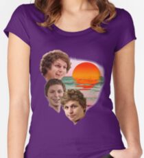 3 Cera Sunset Women's Fitted Scoop T-Shirt