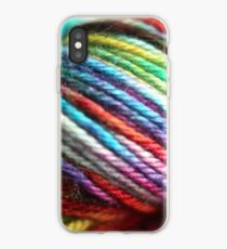 Colorful Yarn Skein for knitters iPhone Case